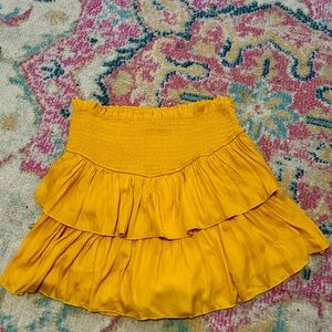 Mustard Seed Smocked Ruffle Skort